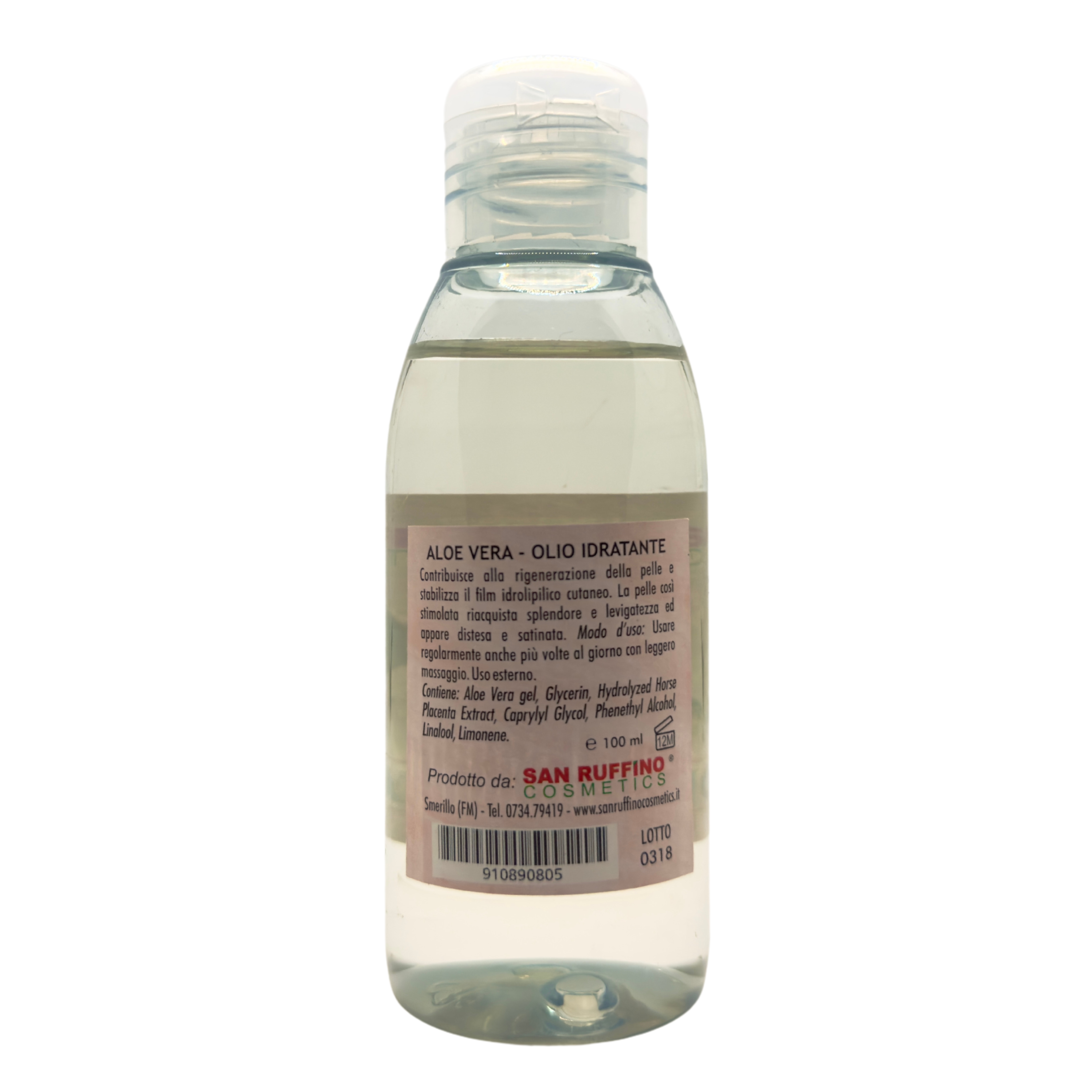 OLIO IDRATANTE CON ALOE VERA – RIGENERANTE E LEVIGANTE PER VISO E CORPO, CON PLACENTA E GLICERINA