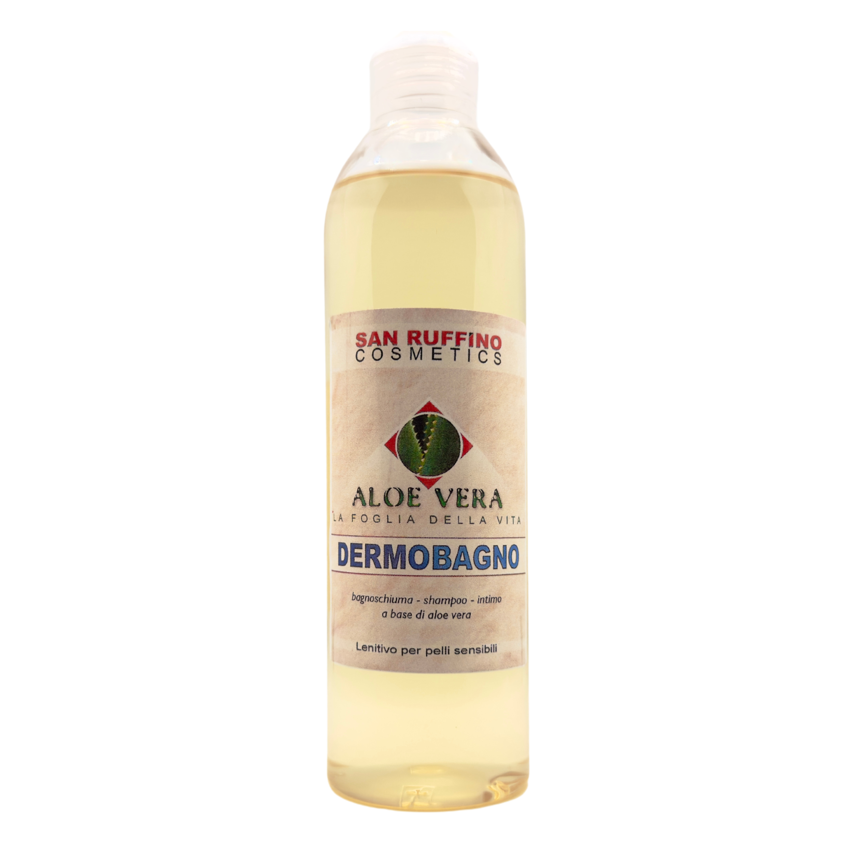 DERMOBAGNO DELICATO CON ALOE VERA – DETERGENTE IDRATANTE E LENITIVO PER PELLE SENSIBILE, USO QUOTIDIANO E FAMIGLIA