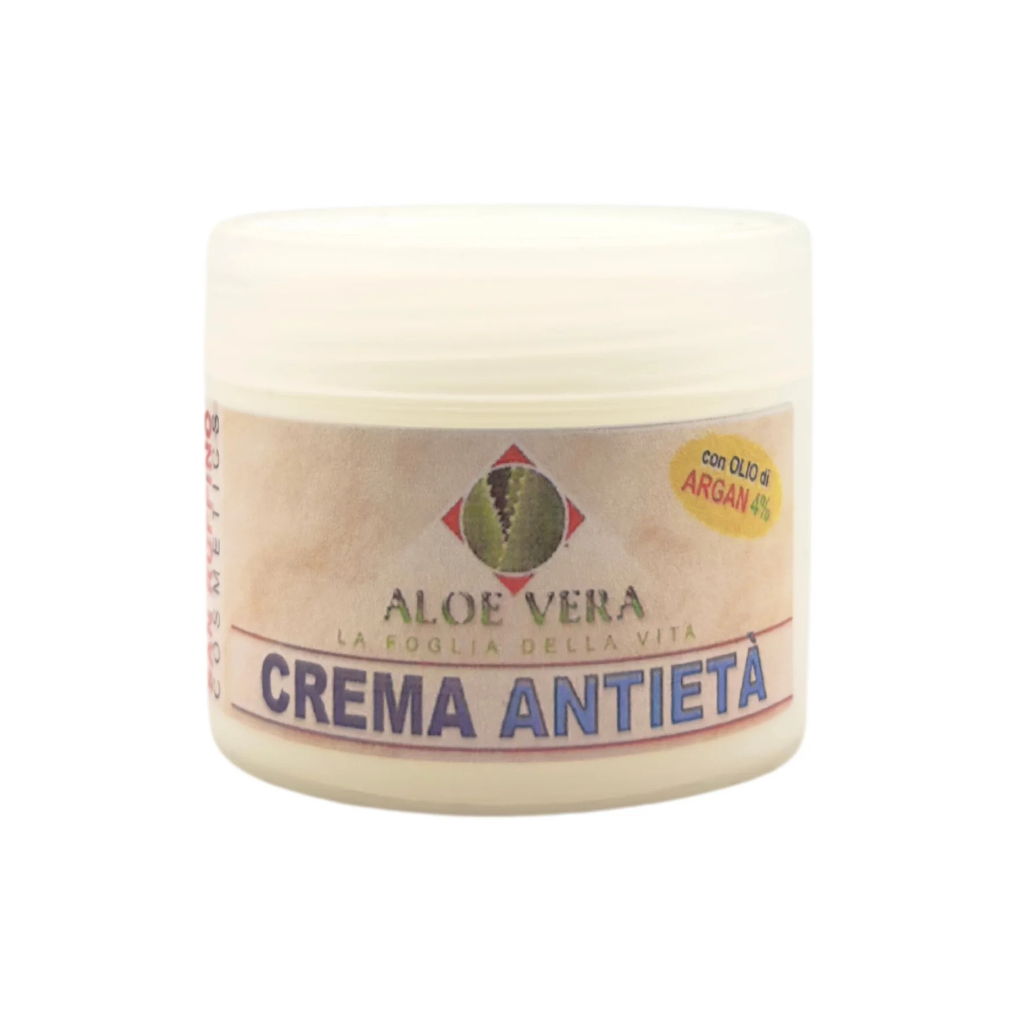 CREMA VISO ANTIETÀ CON ALOE, ACIDO IALURONICO E OLIO DI ARGAN – RIGENERANTE, ANTI-IMPERFEZIONI E IDRATANTE PER PELLI MATURE O IMPURE