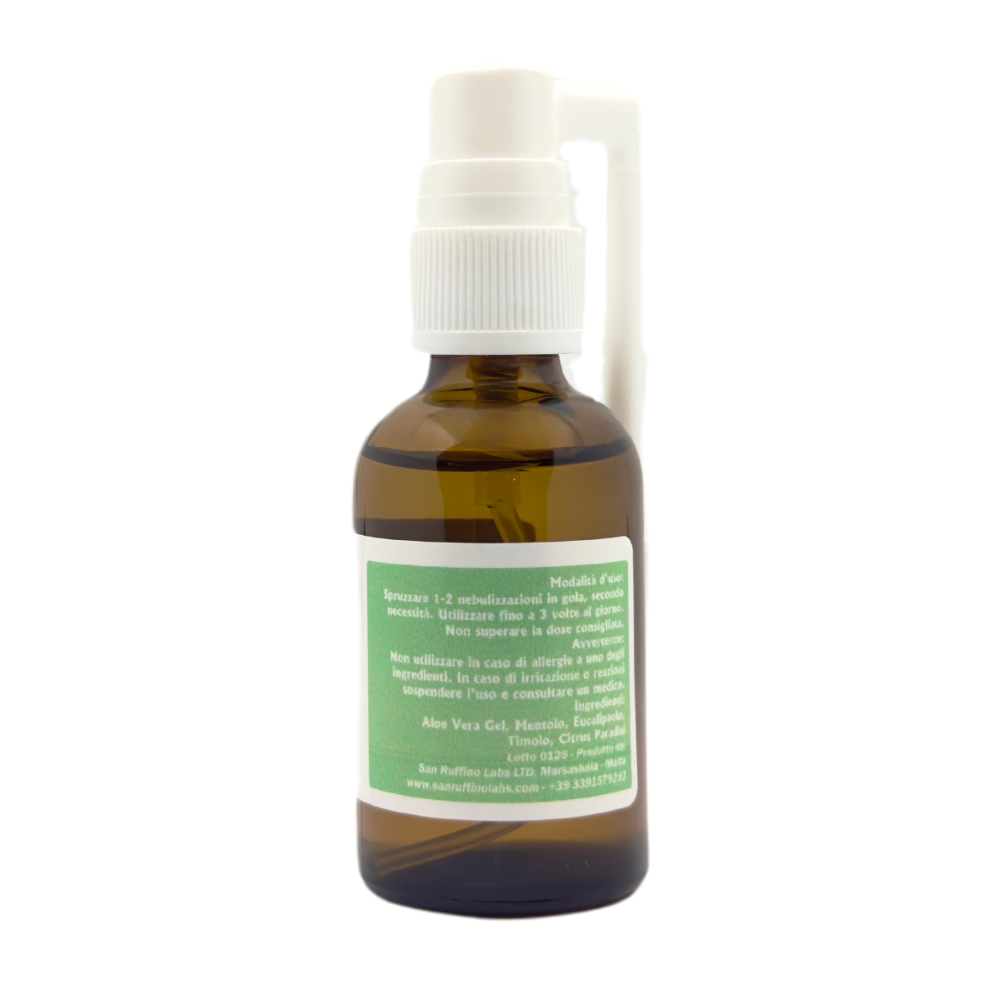 SPRAY GOLA CON ALOE EUCALIPTOLO MENTOLO E TIMOLO – SOLLIEVO NATURALE